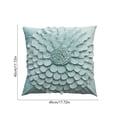 thumbnail image 3 of Textured Floral Throw Pillow, Handmade Petal Flower Cushion With Coastal Style Design, Decorative Accent Pillow For Sofa Bedroom Farmhouse Home Decor, pillows, 3 of 6
