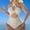 c01White, variant on Hduncf Women's Cut Out One Piece Swimsuit Tummy Control Criss Cross Halter Bathing Suits for Summer Vacation White S