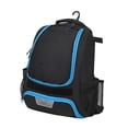 thumbnail image 2 of Bolsa de béisbol con compartimento de zapatos de entrenamiento para fútbol fútbol gimnasio de natación adultos azul negro, 2 of 8