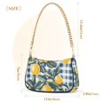 thumbnail image 3 of FORMRS Womens Shoulder Bag with Chain Strap Clutch Purse Cute Tote Handbag, Retro Beige Lemon, 3 of 7