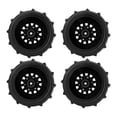 thumbnail image 4 of Cuatro neumáticos de ruedas de nieve para automóviles RC excelente agarre engrosado agrava las piezas de automóviles rc, 12 mm 14 mm 17 mm colligator negro, 4 of 10