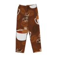 thumbnail image 4 of Daiia Sloths Need More Coffee Women's Sleep Pant with Pockets and Drawstring,Pajama Pants-Small, 4 of 9