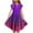 Purple, variant on Gamivast Girls Summer Dress Crewneck Gradient Color Midi Dresses Double Layer Flutter Sleeve Flowy A-Line Sundress Spring Dresses for Juniors Khaki 6-8 Camisas Para Mujer