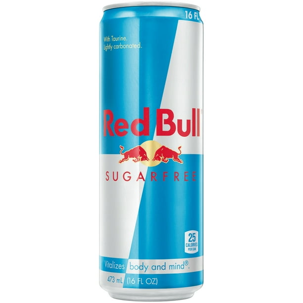 Red Bull Energy Drink, Sugar Free, 16 Fl Oz - Walmart.com - Walmart.com