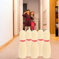 thumbnail image 1 of HEATSHAKING 1Set Bowling Game Set in Beige Plastic for Indoor Outdoor Use with Motor Skill Development, 1 of 8