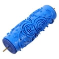thumbnail image 4 of WHAMVOX Decorative Paint Brush Tool Wall Pattern Roller Rubber Glue Roller (Blue), 4 of 8