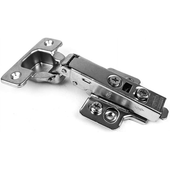 Berta Full Overlay Restricted Angle to 90 Degree Concealed Frameless Cabinet Door Hinges (2 Pack)