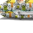 thumbnail image 4 of Bicycle Pet Bed, Bicycle Sketches Retro Style Geometric Shapes of Colors Hand-Drawn Like Lettering, Resistant Pad for Dogs and Cats Cushion with Removable Cover, 24" x 39", Multicolor, by Ambesonne, 4 of 4