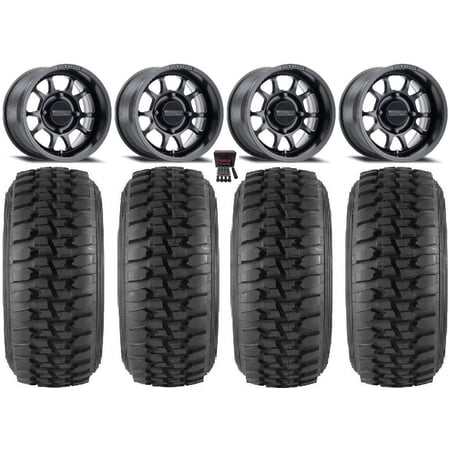 Method 409 15 Black (5+2) Wheels 32 Desert Series Tires Kawasaki Mule Pro FXT