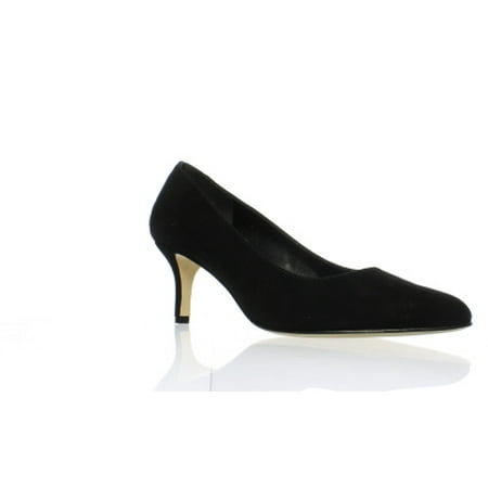 Womens Black Suede Pumps - VANELi Womens Laureen Black Suede Pumps Size 9.5