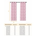 thumbnail image 6 of Fsddascl Romantic Pink Bow Blackout Curtains for Bedroom/Living Room, Thermal Insulated Kitchen Curtains, Love Vintage Preppy Art Grommet Darkening Window Treatment Drapes 42"x84"x2, 6 of 6