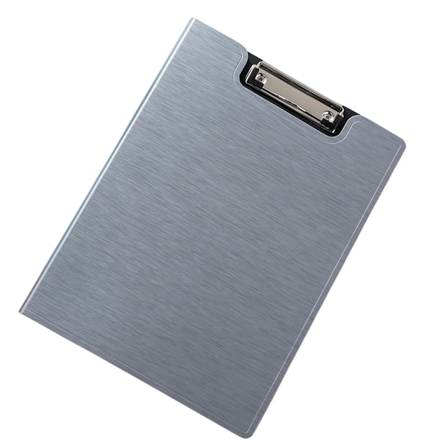 Matsuzay Sala de reuniones A4 Archivo Entradas Portapapeles vertical Contratista Clip Board Documentos Archivos Portátil PP Organizador Bloc de escritura Carpetas de archivos Gris