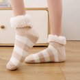 thumbnail image 2 of HAiming Winter Warm Socks for Women Casual Soft Cozy Slipper Home Socks Fleece Lined Thicken Warm Breathable Socks, 2 of 5