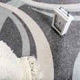 thumbnail image 3 of Grey Blue Abstract Contemporary Living Room Area Rug, Modern Home Décor Carpet, 3 of 7