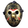 thumbnail image 1 of Máscara de Horror de Halloween, Cosplay, Máscara de Fiesta, Dorada, 1 of 1