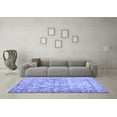 thumbnail image 3 of Ahgly Company Indoor Round Abstract Blue Contemporary Area Rugs, 7' Round, 3 of 4
