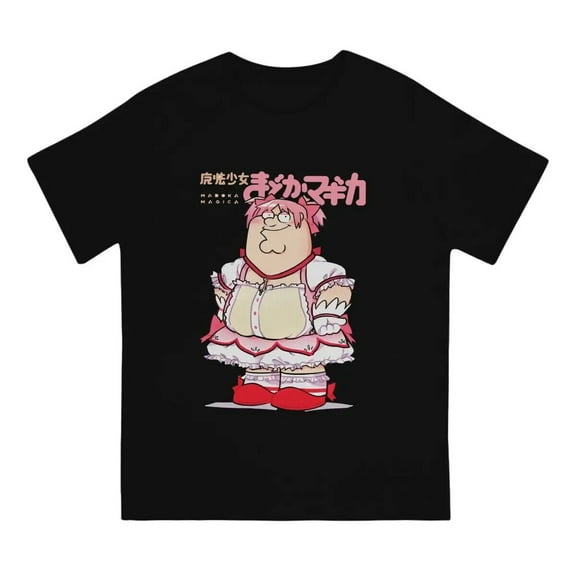 Funny Magical Girl Classic Men TShirt Puella Magi Madoka Magica Anime Tops 100%