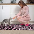 thumbnail image 3 of Pink and Black Of Leopard Print Kitchen Rugs Sets Of 2,Anti Fatigue Kitchen Mat Rugs Non Slip Washable,Decorative Kitchen Floor Mats for Kitchen,Sink,Laundry,17"x30"+17"x47", 3 of 7