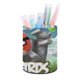 thumbnail image 1 of Angry Birds-theme Cylinder Pen Holder Pencil Organizer with Flannel Lining PVC Leather Material Cardboard Base for study work 10*8CM, 1 of 6