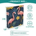 thumbnail image 3 of FORMRS 3 Ring Binder 1.5 inch with Pockets Set of 2 Clip Board 200 Sheets Capacity, Floral Flamingo, 3 of 8