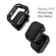 thumbnail image 4 of 2 Pack Metal Apple Watch Band for iWatch Series 8 7 6 5 4 3 2 1 SE 42mm 44mm 45mm Stainless Steel Link Bracelet Strap with TPU Cover Case, 4 of 8
