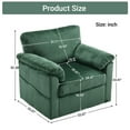 thumbnail image 5 of 33-inch Corduroy Swivel Lounge Chair for Small Spaces, 5 of 5