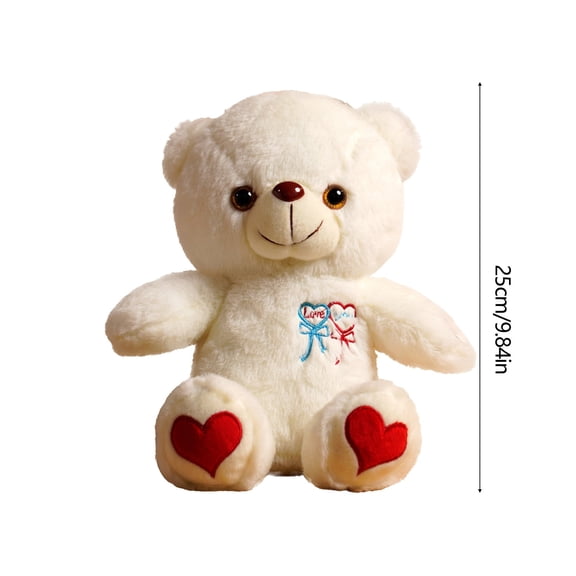 HBYJLZYG Romantic Glowing Bear with Rose, Color Changing Sitting Plush Night Light, Valentine’s Gift for Her/Him, Anniversary Birthday Present