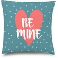 thumbnail image 1 of Awkward Styles Inspirational Decorative Pillow Covers Be Mine Heart Throw Cushion Case, 1 of 2