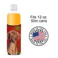 thumbnail image 4 of Vizsla Red and Green Snowflakes Holiday Christmas Ultra Hugger for slim cans, 4 of 6
