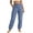 Blue, variant on Xugsiok Corduroy Sweatpants for Women Drawstring Elastic Waist Straight Leg Jogging Cuffed Pants with Pockets Casual Solid Loose Tapered Leg Trousers