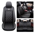 thumbnail image 1 of Maidao Car Seat Covers for Land Rover for Range Rover Velar 2017-Present 5 Seats Leather Waterproof Front Rear Cushion Protector Full Set Black and Beige, 1 of 7