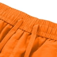 thumbnail image 6 of Besolor Men's Plus Size Cargo Shorts Wide Leg Elastic Waist Drawstring Casual Loose Workout Athletic Shorts with Pockets(X-Large,Orange), 6 of 7