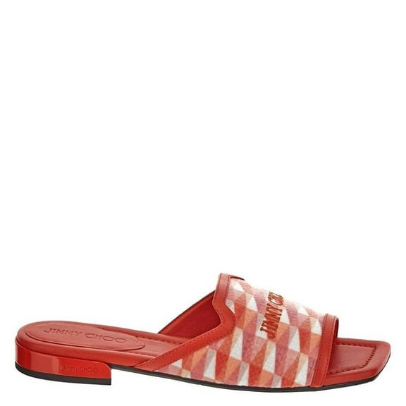 Jimmy Choo Nako Nappa Leather Flats, Brand Size 35 ( US Size 5 )