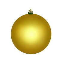 Vickerman 8" Medallion Gold Shiny Ball Ornament
