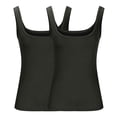 thumbnail image 3 of Kovlvoll 2pc Plus Size Tank Tops for Women Slim Fitting Low Neck Sleeveless Ribbed Knit Top Basic Camisole T-Shirts, 3 of 4