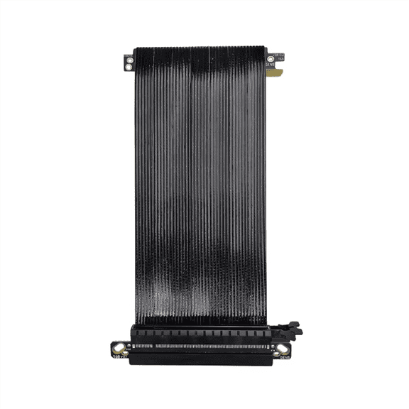 Ultra PCIe 5.0 X16 Riser Cable RTX5080 RTX4090 Silver-Plated Shielded Reverse Vertical Mount for ITX B,1 * PCIe 5.0 X16 Riser Cable,Black