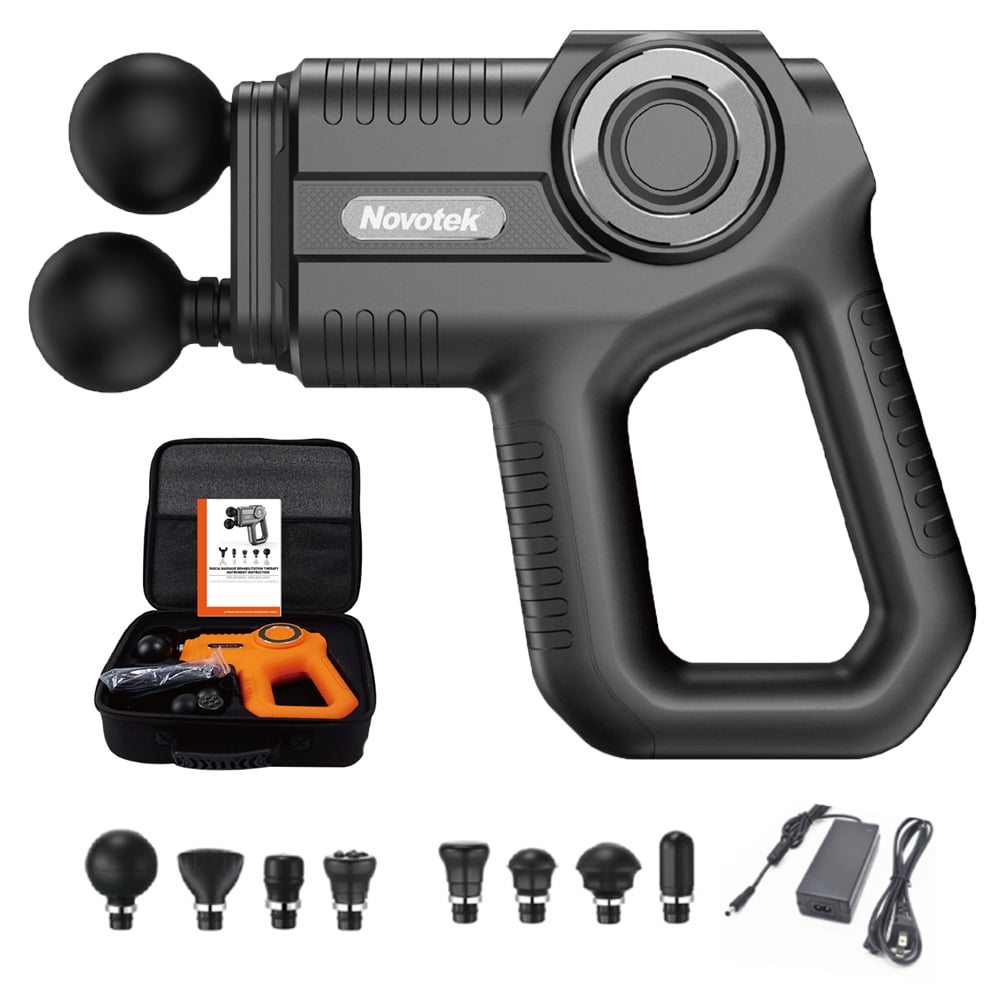 Dual Head Massage Gun for Athletes Muscle Massage for Pain Relief, Super Quiet Portable Neck Back Body Relaxation Electric Drill Sport Massager