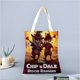 thumbnail image 2 of Chip'n Dale Rescue Rangers Bolso de tela con estampado de lienzo para mujer, bolsa de compras reutilizable y estética, con cremallera interior, regalo para mujer,40*45cm., 2 of 6