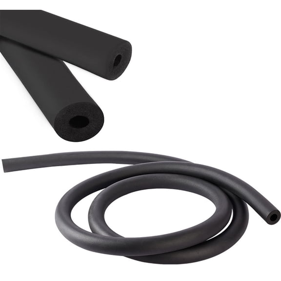 Pipe Insulation Foam Tube Foam Tubing,Happon Outdoor Water Pipe Insulation Freeze Foam,0.24"(6mm) ID Foam Tubing for AC Unit, Guitar Stands, Exercise Machine Handle and Roof Rack