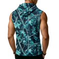 thumbnail image 5 of Havenx Men's Workout Hooded Tank Tops Sleeveless Drawstring Hoodie with Pockets Camouflage Print Shirt Sports Training Bodybuilding Athletic Muscle Gym Streetwear,Green M, 5 of 5