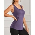 thumbnail image 4 of Pinspark Tank Top for Women Racerback Workout Tops Sleeveless Lightweight Yoga Gym Shirts Loose Fit Athletic Running Tanks, 4 of 6