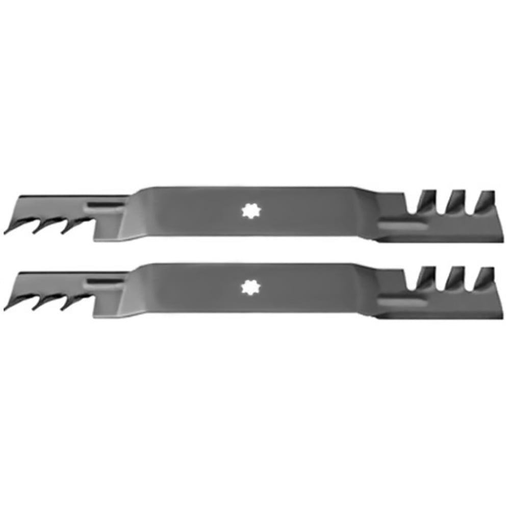 2-Pack 592-615 Toothed Mulching Blades Fits John Deere 42