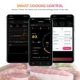 thumbnail image 4 of Wireless Smart Meat Thermometer with Dual-Sensor Probe, 500FT Remote Monitoring, Dedicated App, Real-Time Ambient and Food Temperature Tracking for Precise Cooking Control, 4 of 8