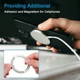 thumbnail image 3 of Uxcell 4 Pack 56x1mm Universal Wireless Magnetic Metal Ring Sticker for Phone Case Light Blue, 3 of 6