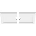 thumbnail image 5 of 12"W x 6"H x 2"ID x 4"C x 1"P Rectangle Architectural Grade PVC Contemporary Ceiling Medallion, Two Piece, 5 of 7