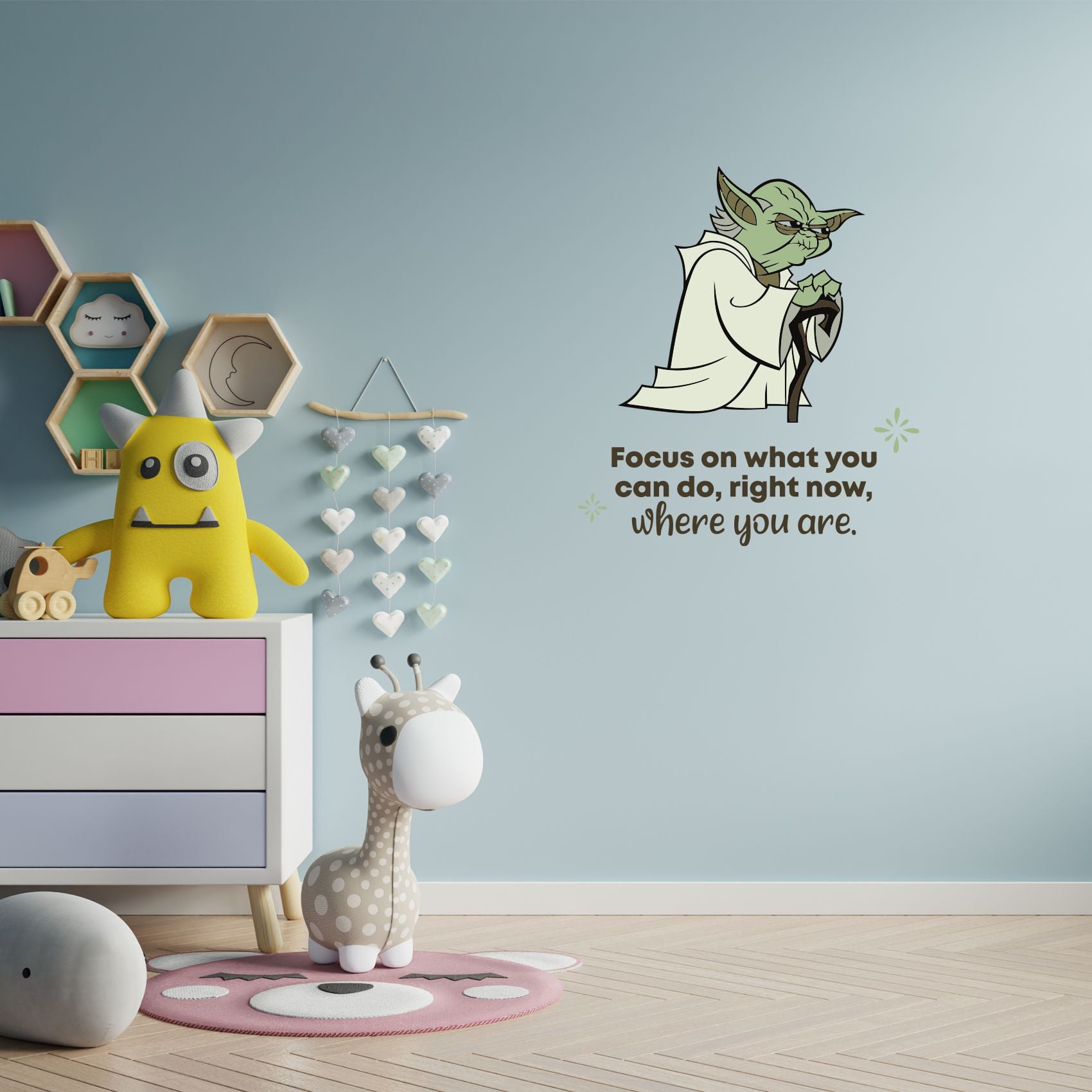Yoda Vinyl Decal Sticker Light Switch Kids Nursery Home Decor 