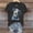Black-D, variant on Women's Trendy Dolphin Denim Graphic Print Crew Neck Short Sleeve Top - Casual Daily Wear Fashion T-Shirt White 2XL