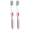 Equate Orbit Brilliant White Optimum Soft Bristle Toothbrush, 2 Pack