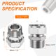 thumbnail image 2 of Adaptador de acoplamiento de acero inoxidable Uxcell de 1" OD x 1" NPT macho, 2 of 6