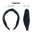 thumbnail image 5 of Unique Bargains Satin Knotted Headband Hairband for Women 1.2 Inch Wide Navy Blue, 5 of 7